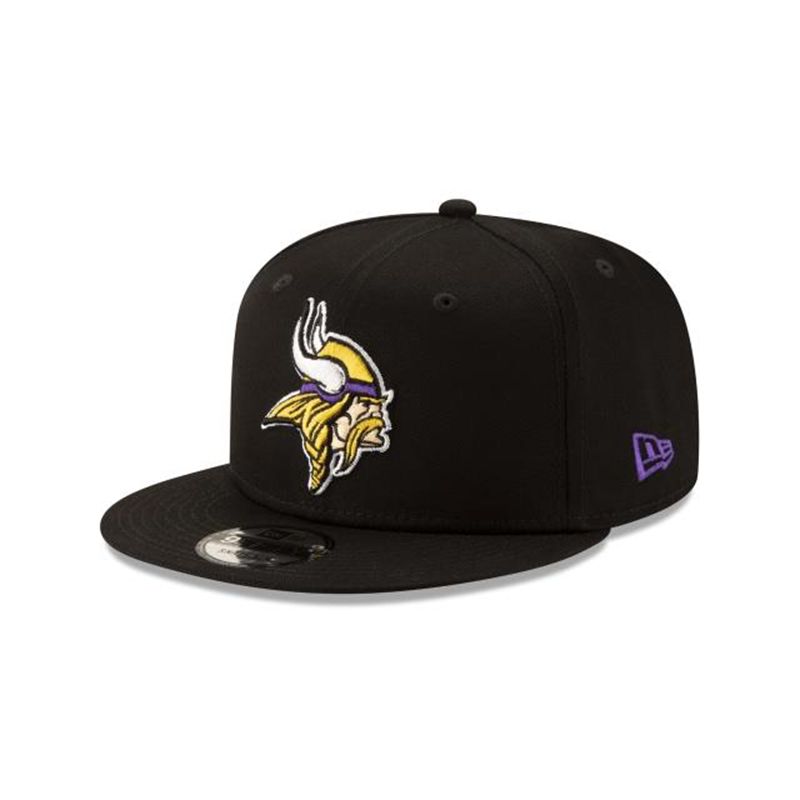 NFL Minnesota Vikings Basic 9Fifty Snapback (SMI0587) - Black New Era Caps